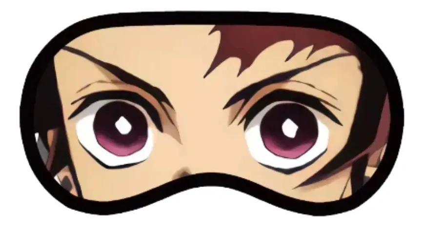 Máscara de dormir de anime Demon Slayer Tanjiro Kamado