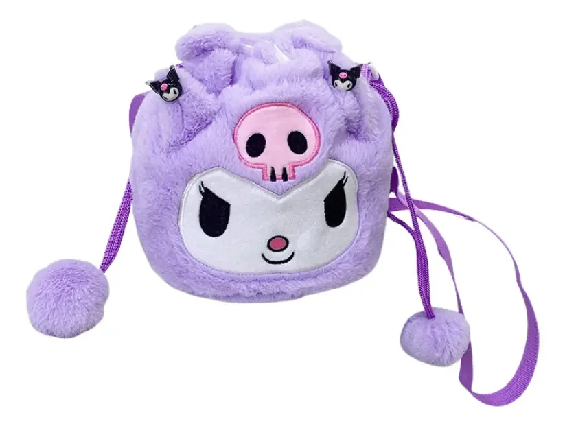 Bolsa de pelúcia Kuromi Plush Ears Fun Kuromi Ears
