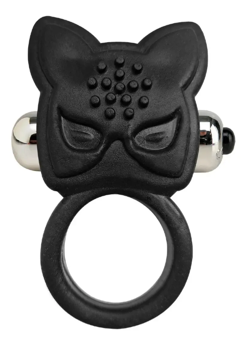 Anel Toyhot O anel vibratório unissex de 7 cm, cor preta