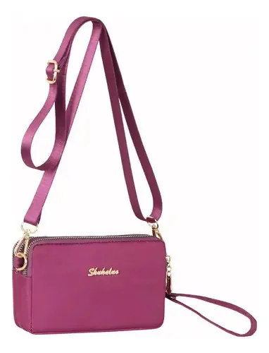 Bolsa de ombro, bolsa de ombro, bolsa feminina, cor roxa, 03, ombro suspenso