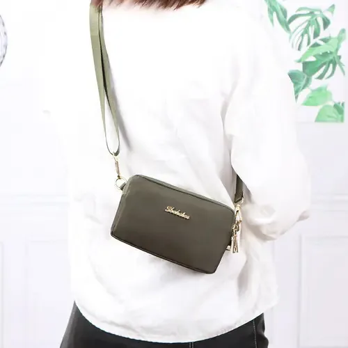 Bolsa de ombro, bolsa de ombro, bolsa verde feminina
