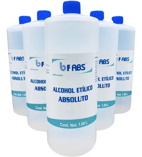 Álcool Absoluto 99.99 G.l. R.a. A.c.s. Etanol Caixa 6 L