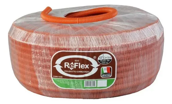 Rolo de poliduto corrugado Dodo 610cm12 ou laranja 1/2x100mts