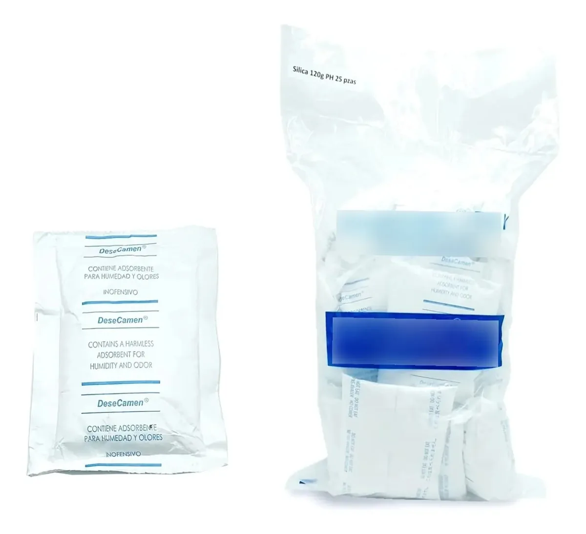 Silica Gel 120g 25pz Gel De Sílice Para Humedad