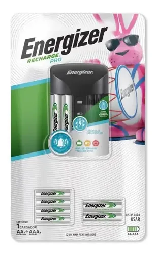 Carregador Energizer Recharge Pro, 4 unidades Aa, 4 pilhas Aaa