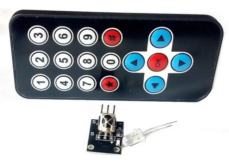 Transmissor e receptor de controle IR