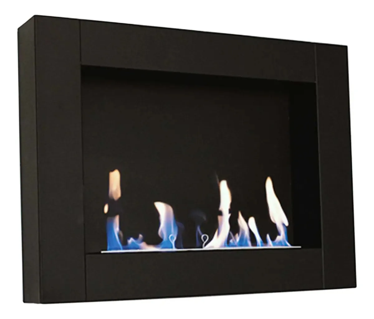 Lareira de etanol de parede preta Canvas Fire Hg Fire