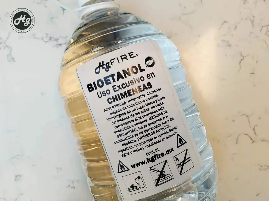 Hgfire Bioetanol para Lareiras 20 L (4x5 Litros) Fácil de Carregar e Servir