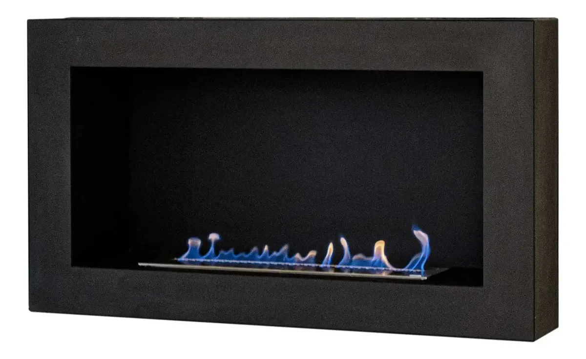 Lareira de etanol preta Big Canvas Fire 7 L