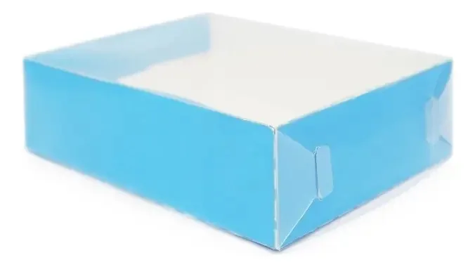 10 caixas de chocolate 10x13x4 cor azul