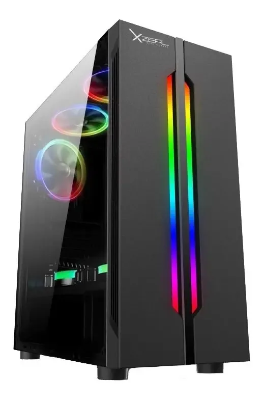 Armário Pc Gamer Atx Rgb Usb 3.0 Window Xzeal Mini Itx
