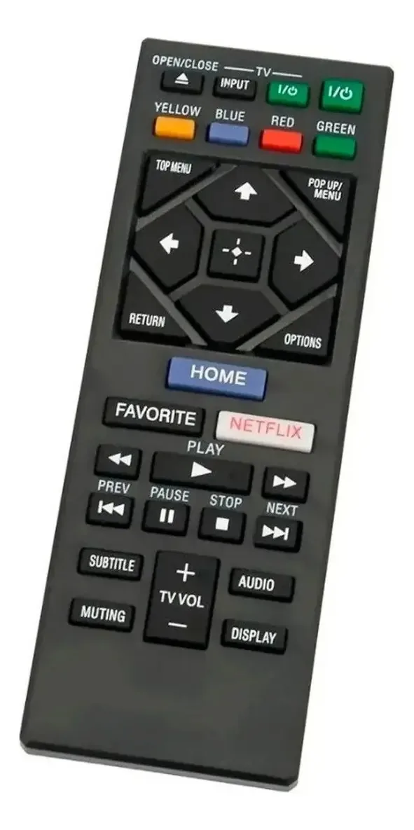 Botão Netflix/e do controle remoto Sony Blu-ray