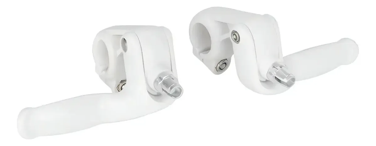 Alavancas de freio de bicicleta brancas para crianças Pvc S Shine