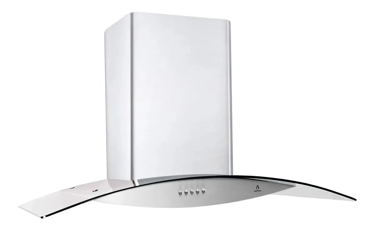 Exaustor de parede Supra 90cm com vidro curvo