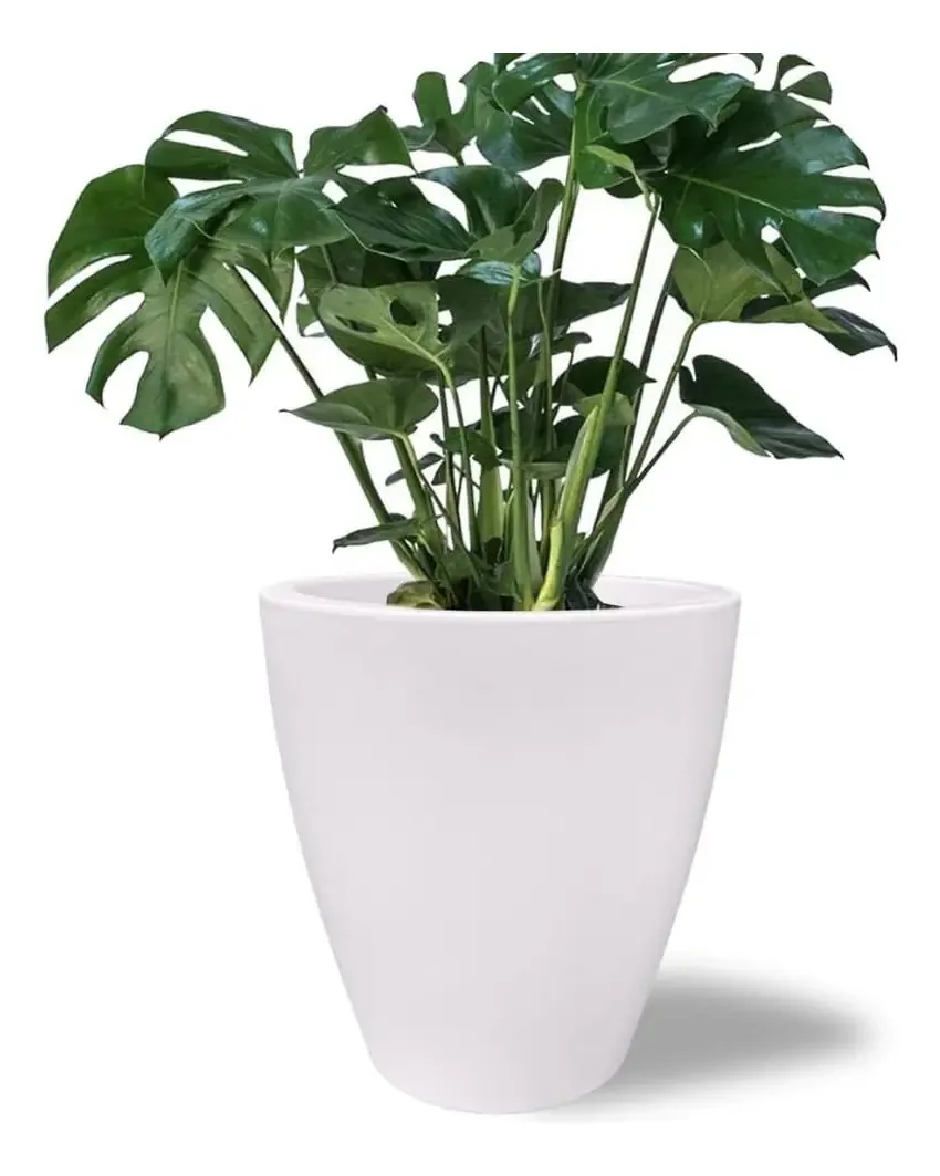 Plantador de jardim Elly Decor de 12 polegadas com drenagem, grande