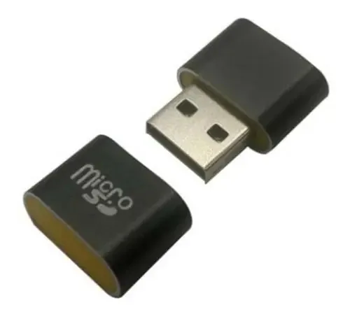 Mini leitor USB Brobotix 170188n Micro Sd 2.0 cor preto/v