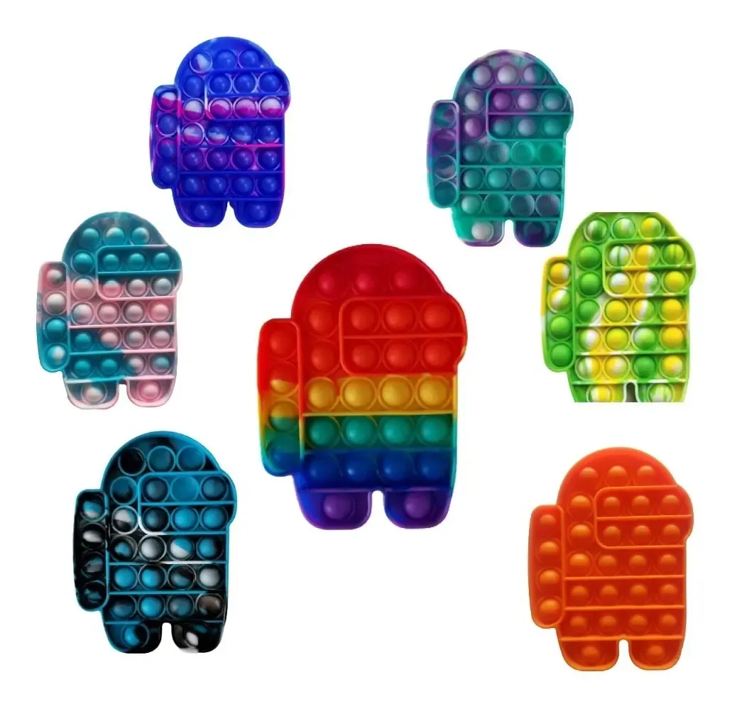 Brinquedo antiestresse Push Pop It Bubble Fidget, cores: verde