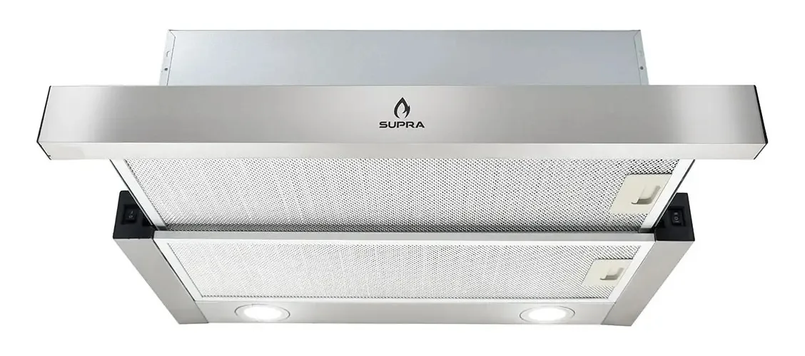 Exaustor telescópico Supra, aço inoxidável de 60 cm