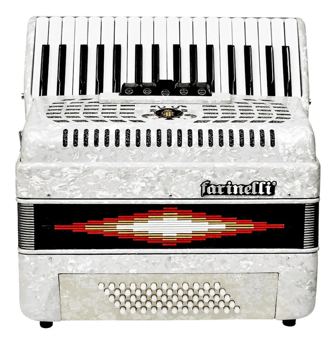 Farinelli 1308w Acordeon 34 teclas 60 baixos 5 discos