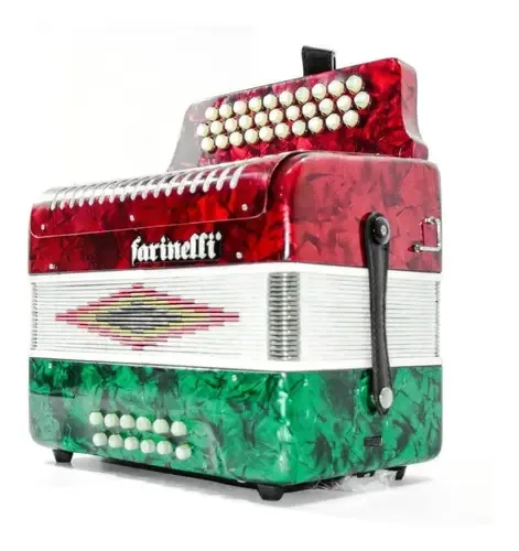Acordeão diatônico Farinelli 3012fab 31 botões Flag Fa