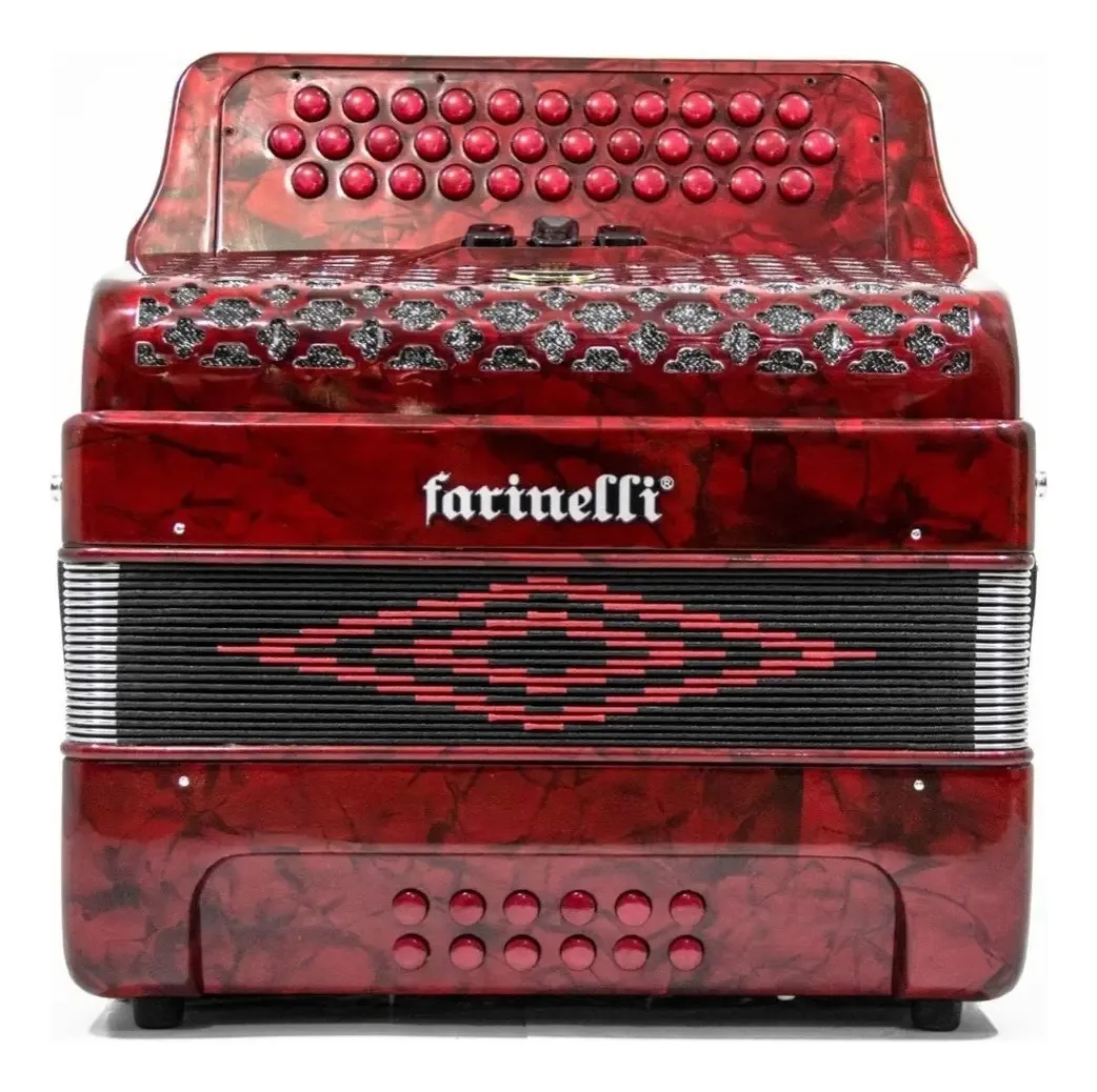 Botões Acordeon Farinell 3412far Fa 3412 3 Regs