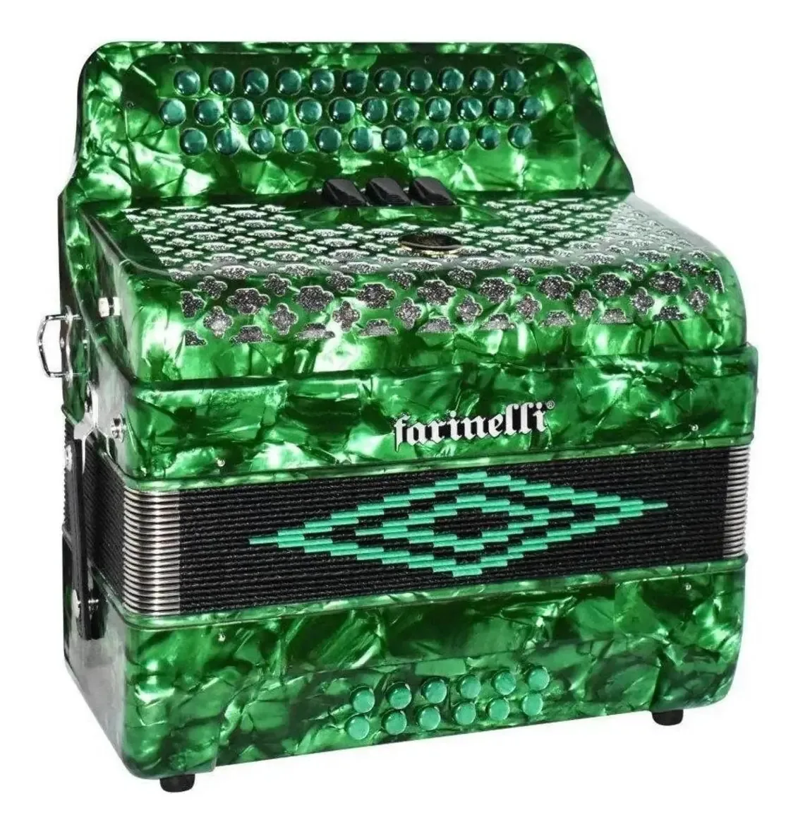 Farinelli Acordeon 34 botões 12 baixos 3 discos 3412fav