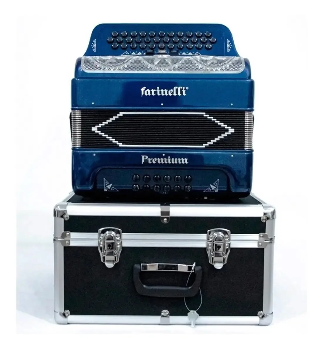 Acordeão diatônico brilhante Farinelli 3412FAAHG