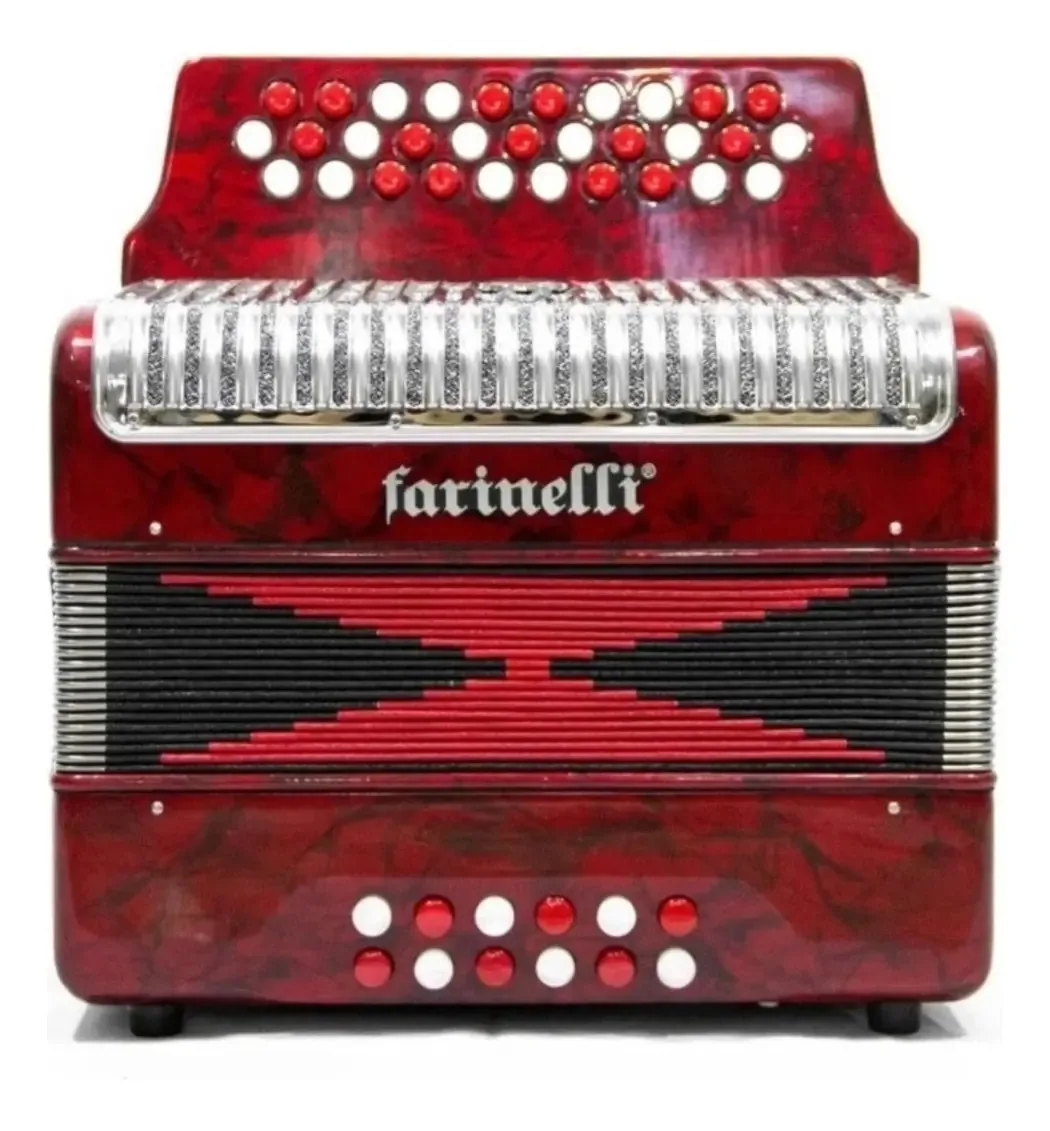 Acordeão diatônico Farinelli 3012far2hg Premium de 31 botões