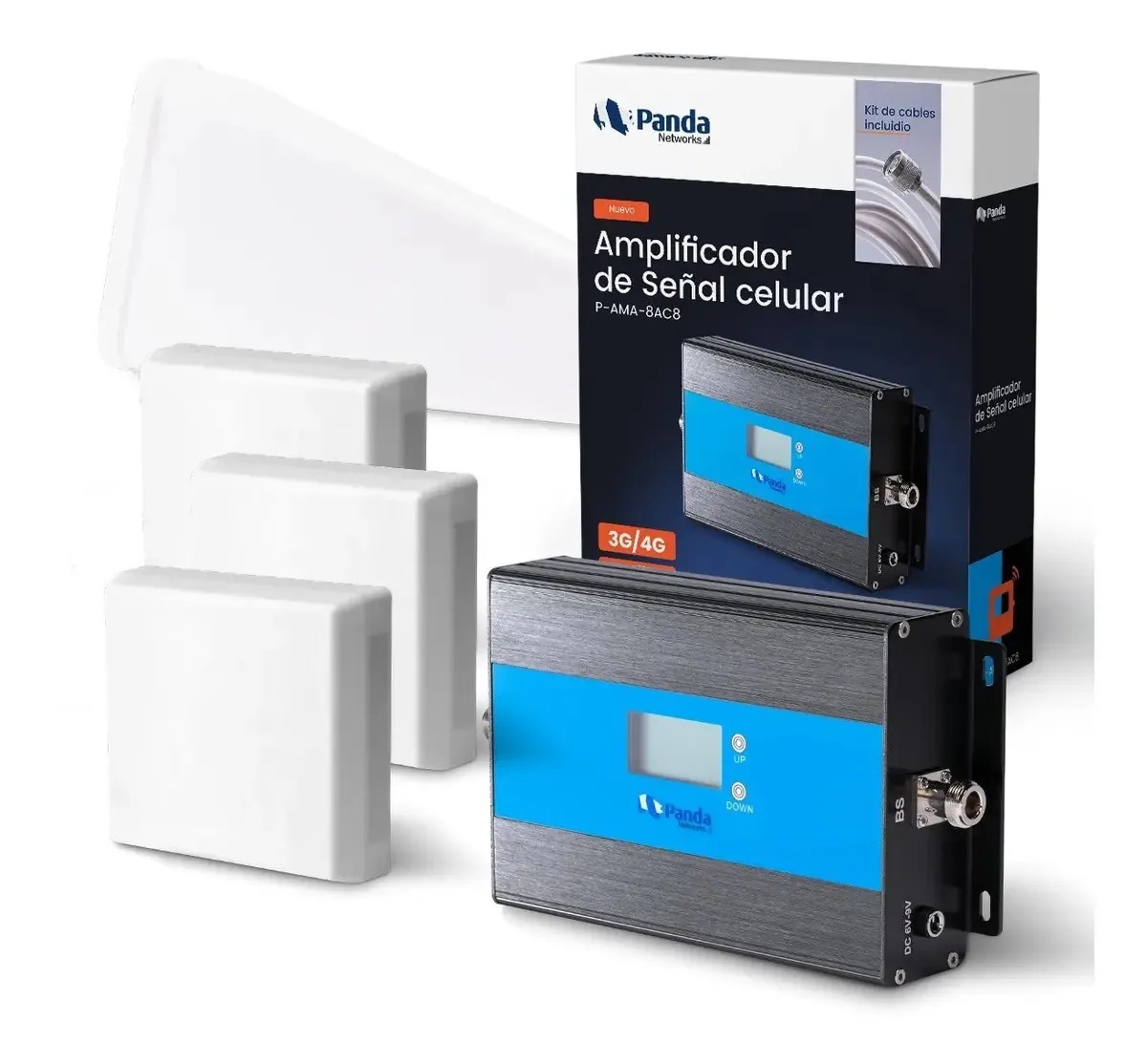 Kit de antenas amplificadoras de sinal celular 4G com 3 antenas