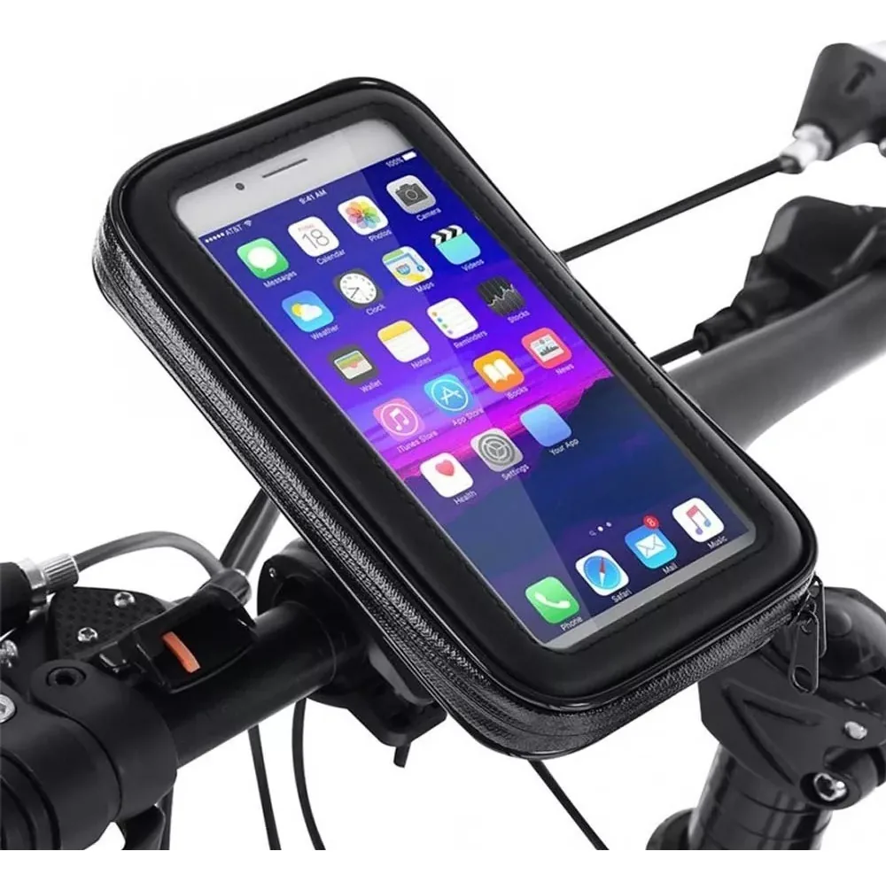 Suporte para celular contra chuva, para bicicletas e motocicletas cor AB