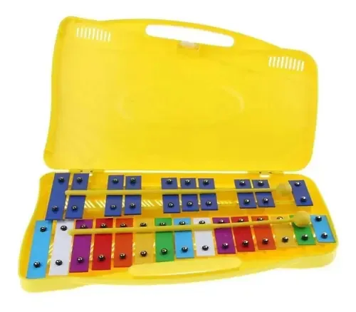 Metalofone Extreme Exxl002 de 25 notas com estojo amarelo