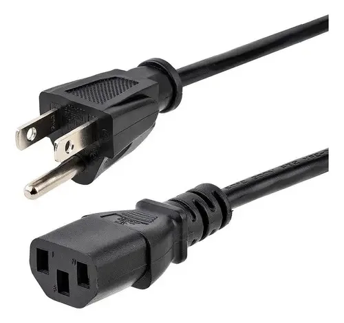 Gio - Cabo de alimentação trifásico para computador, PC, monitor, fonte de alimentação, impressora certificada pela UL (3 metros)