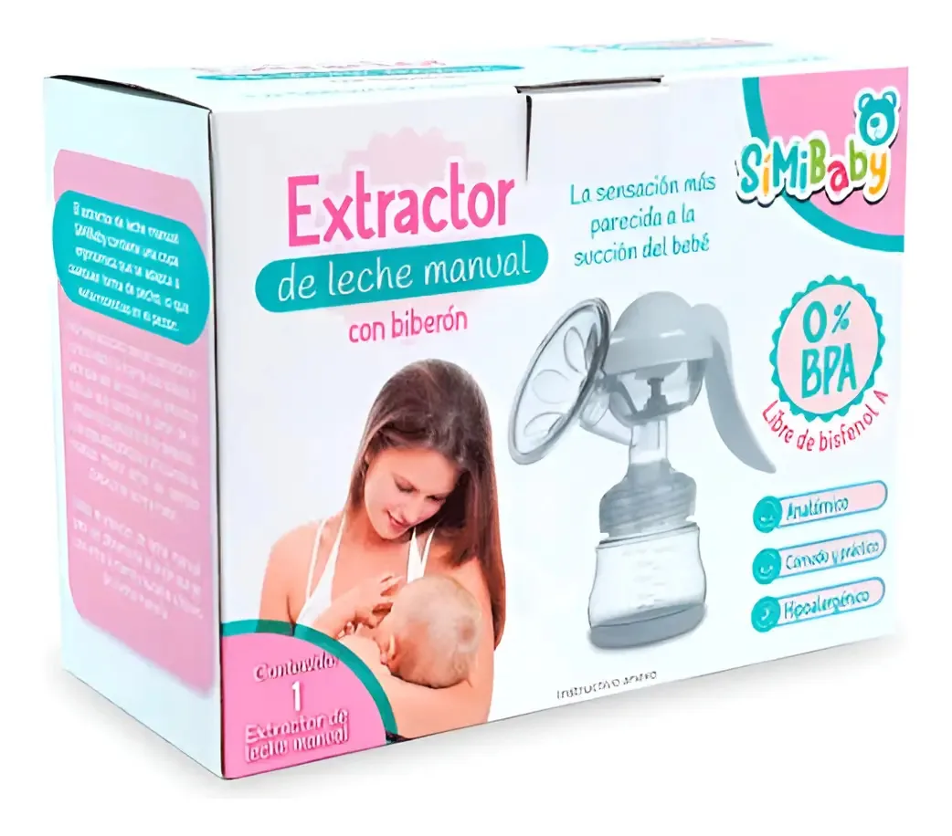 Extrator manual de leite materno
