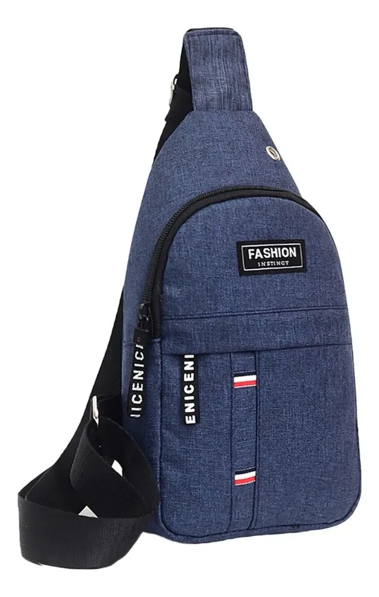 Mochila com alça cruzada Mariconera Tactica, bolsa de ombro, cor azul