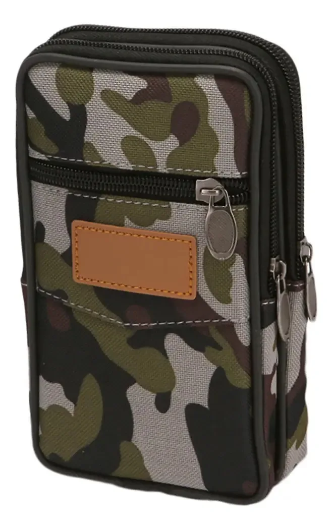 Bolsa de cintura tática militar Bolsa de cintura tática celular, bolsa de ginástica, cor C, design de tecido liso