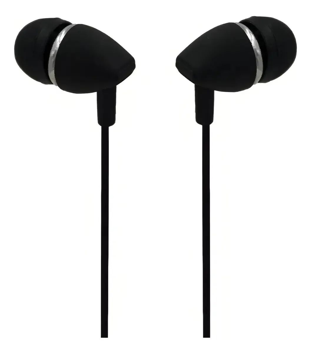 Fones de ouvido com fio viva-voz, microfone no ouvido, cor celular, azul claro