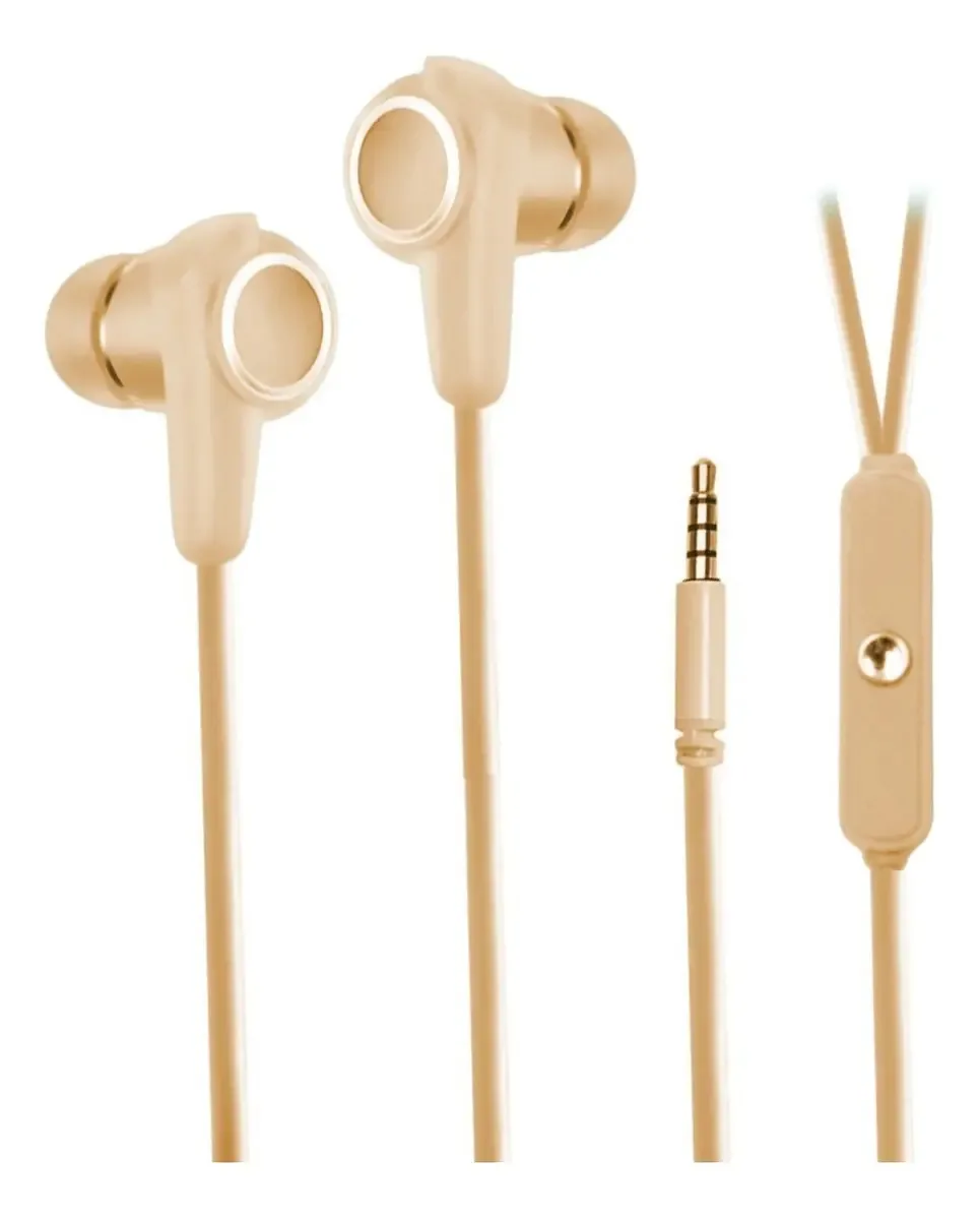 Fones de ouvido intra-auriculares com fio viva-voz - microfone celular rosa