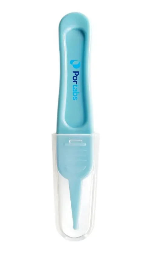 Aspirador nasal para bebês Portabs de cor azul simples com 1 bocal