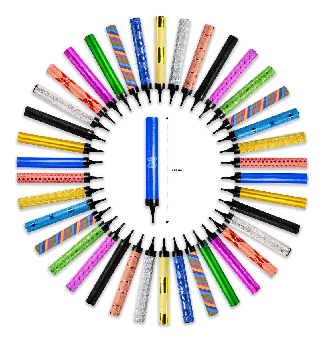 100 velas mágicas para bolo + 5 de 14cm
