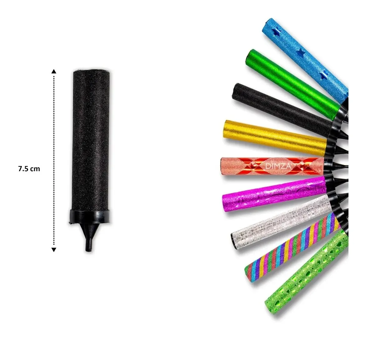 Velas mágicas coloridas de 7 cm, 100 peças