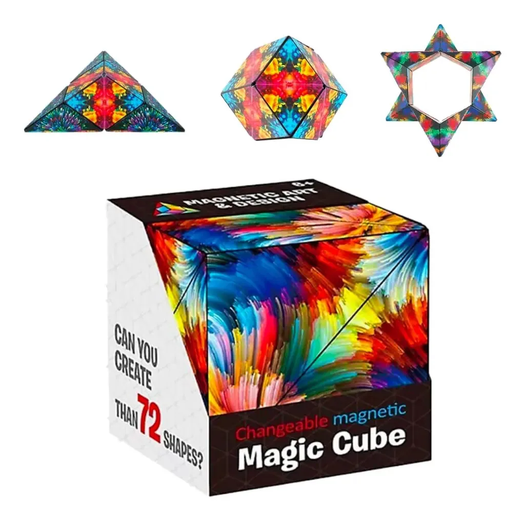 Cubo Quebra-Cabeça 3D Fidget Toy Para Crianças e Adultos