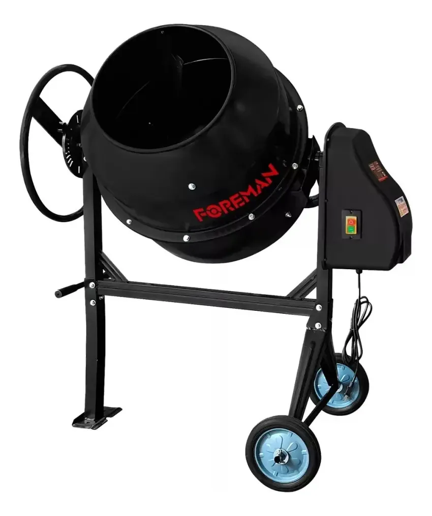 Agitador de concreto elétrico Foreman 200 litros 850w