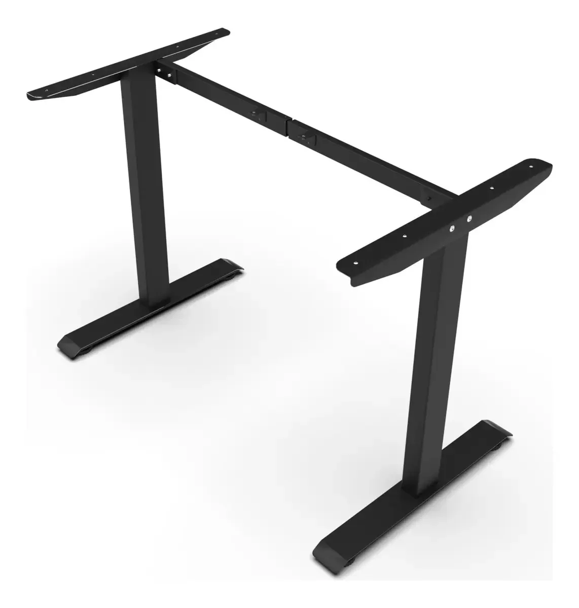 Base de mesa de aço com largura ajustável - preta
