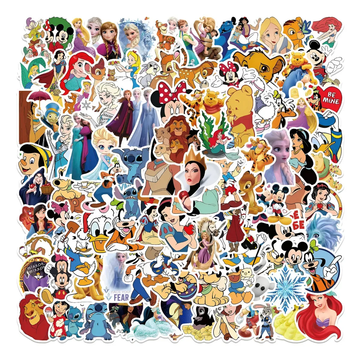 Filmes diversos da Disney: 50 decalques, adesivos contra a água, filmes diversos da Disney