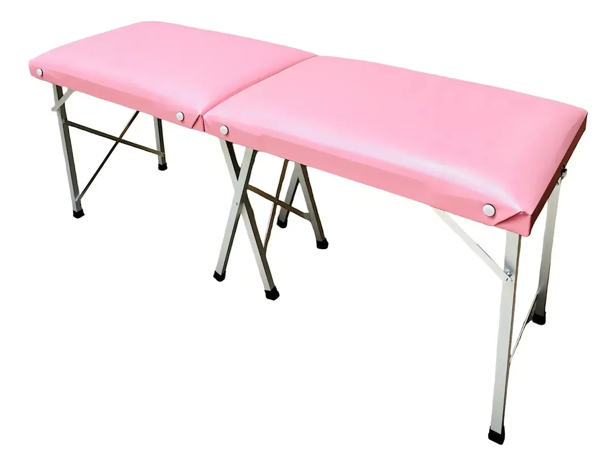 Aplicação portátil de cílios rosa pastel, spa, mesa de massagem