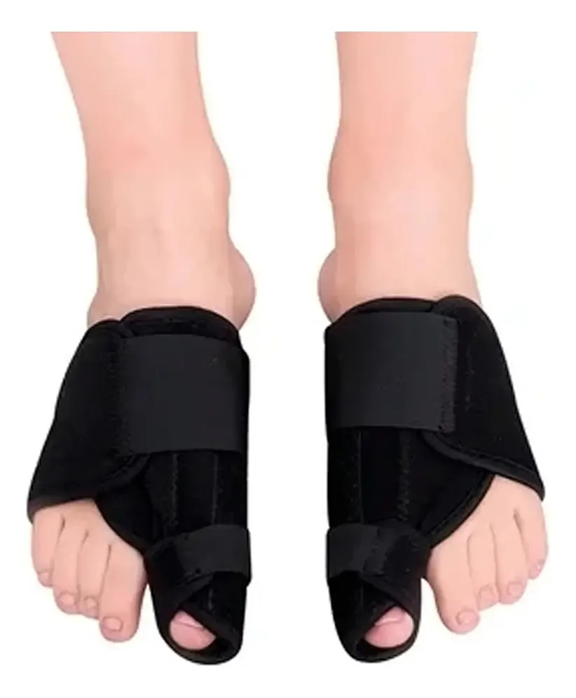 Corretor de joanete para pés, cor preta, tamanho M