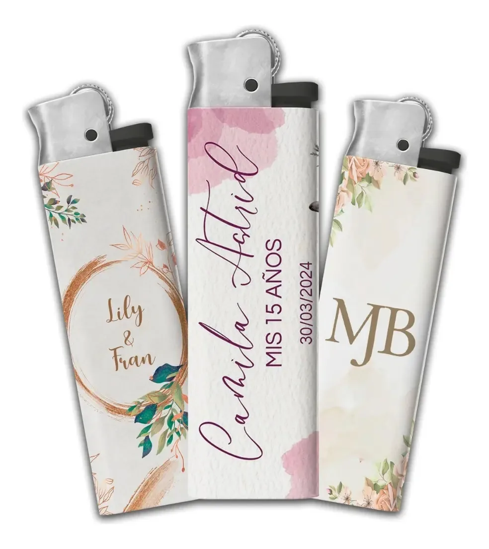 25 Lembrancinhas de Isqueiro Personalizado para Casamentos, 15 Anos