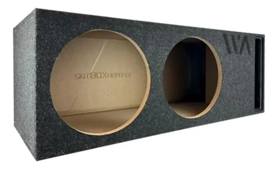 Caixa ventilada Waraudio Sgtboxarmy12 para 2 subwoofers 12