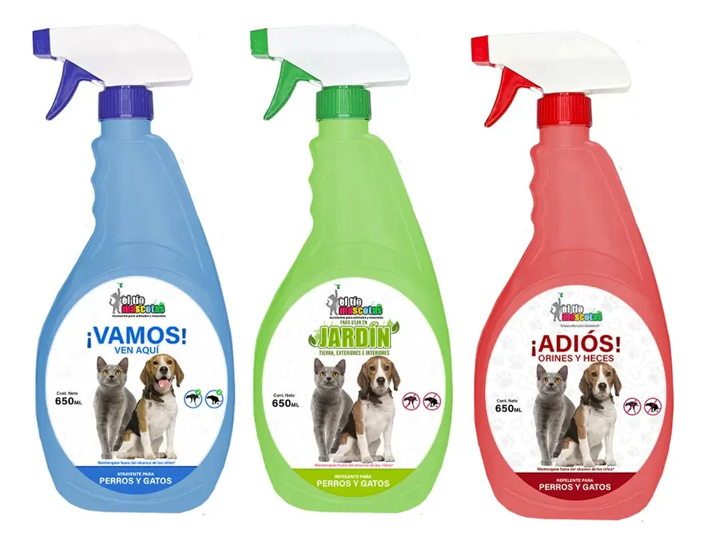 Kit 3 - Repelentes + Atraentes para cães - Interior e exterior