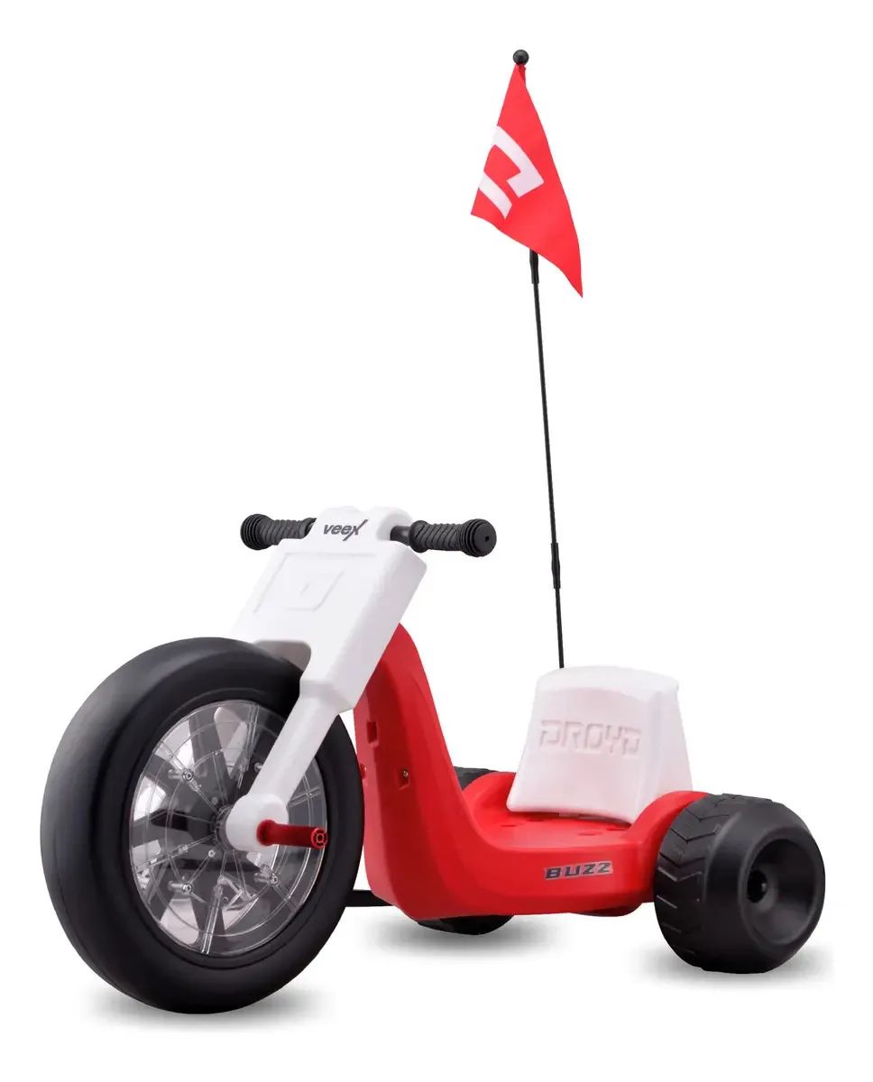 Triciclo elétrico VEEX BU25250RO para adultos na cor vermelha -